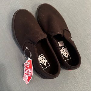 Women’s 9 Vans Slip Ons Black